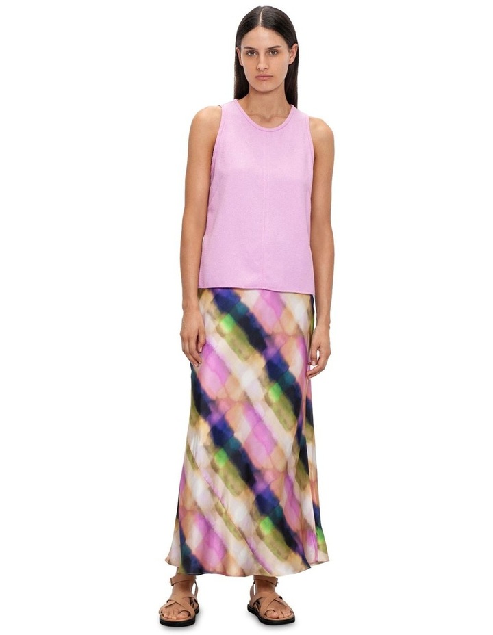 Murano Check Satin Slip Skirt in Multi Assorted