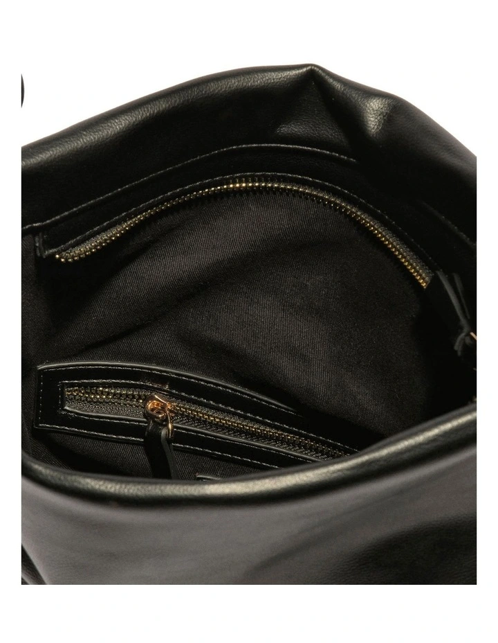 Soft Tote Bag in Black image 3