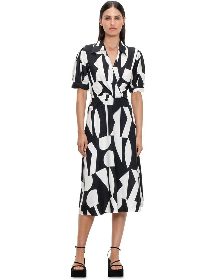 veronika maine black and white dress Veronika Maine