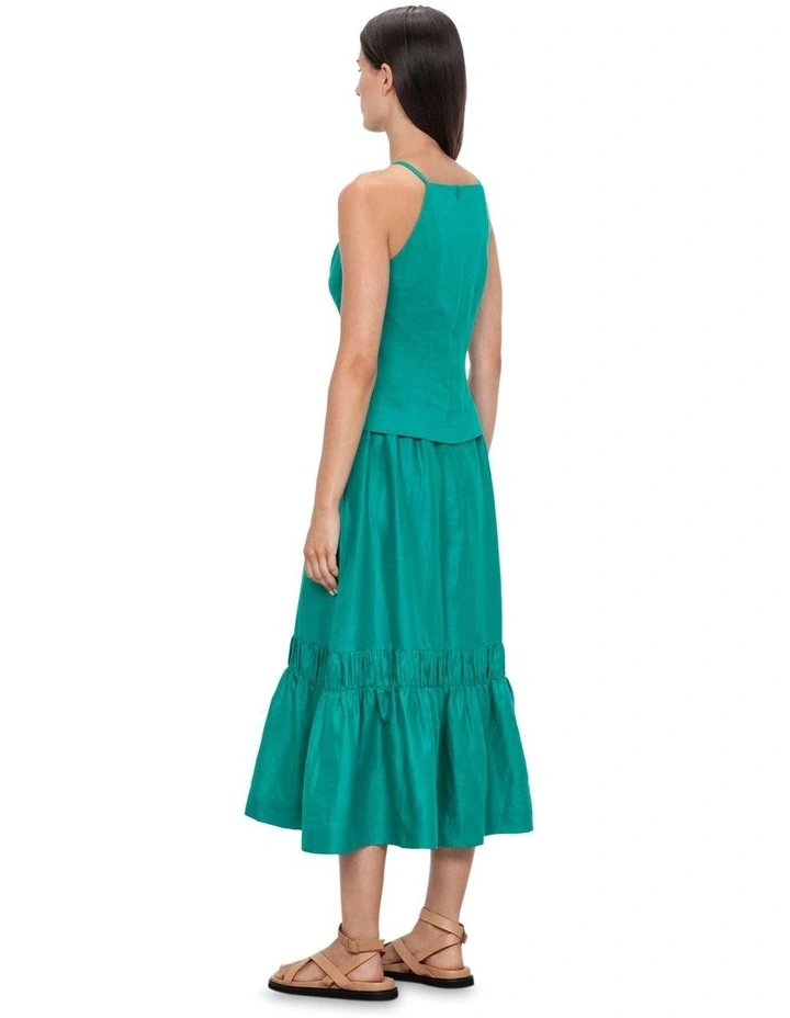 Fine Ramie Top in Emerald image 2