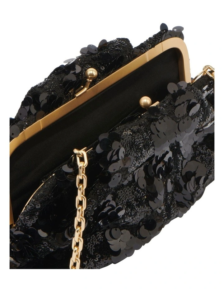 Emerald Sequin Clutch