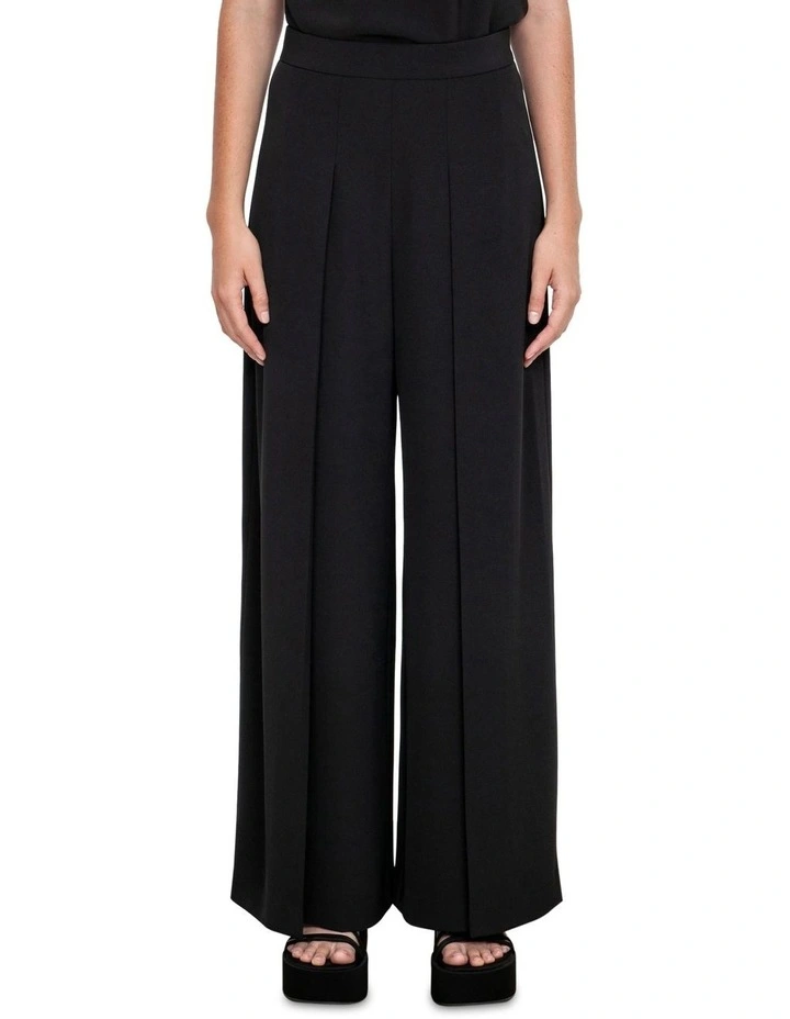 Moeana Pleat Pant - Black