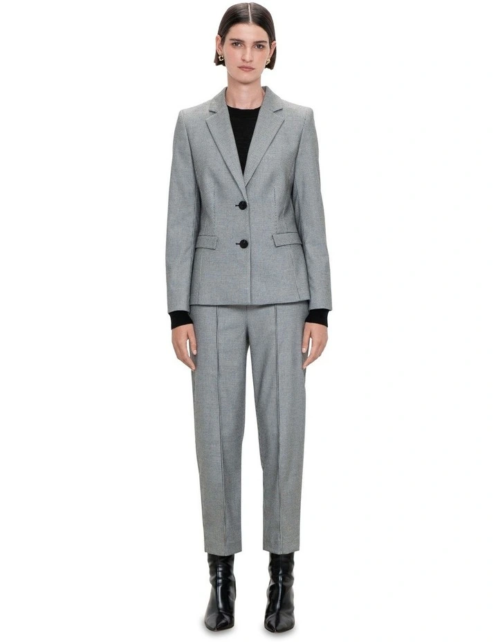 Houndstooth Blazer in Black/White image 1