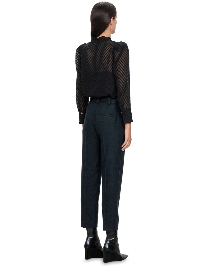 European Herringbone Cigarette Leg Pant image 2