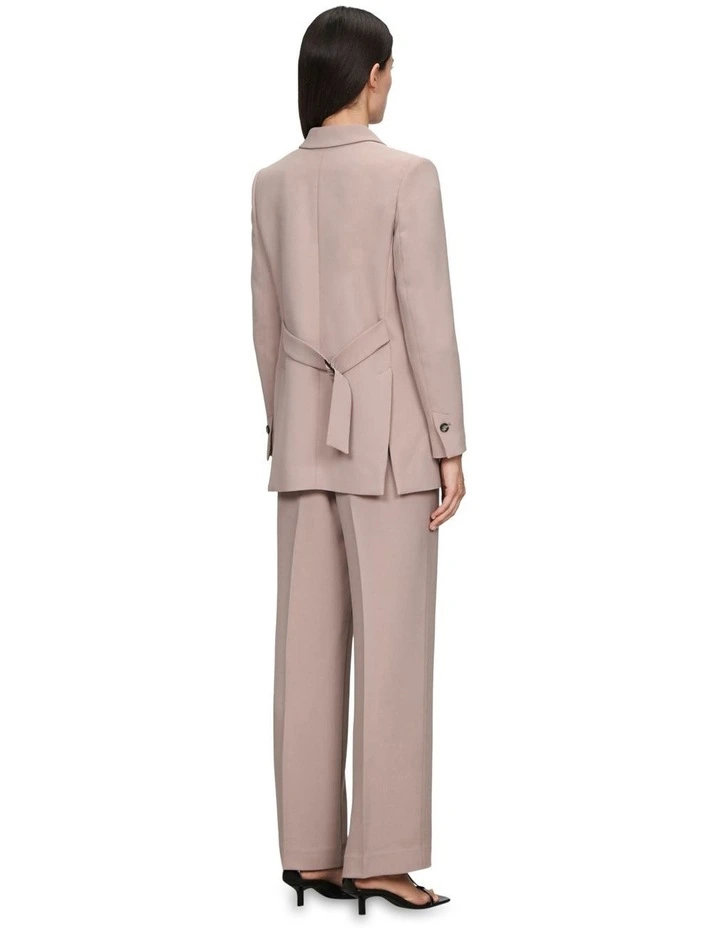 Double Weave Relaxed Blazer in Taupe image 3