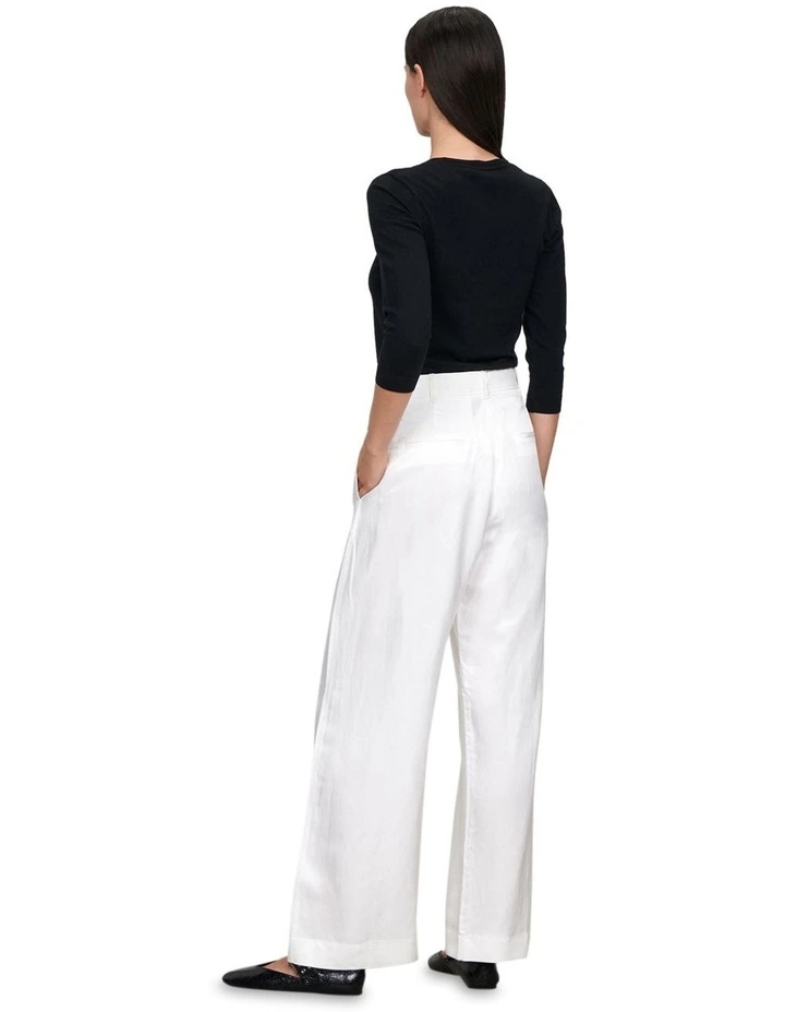 3/4 Sleeve Round Neck Knit in Black image 3