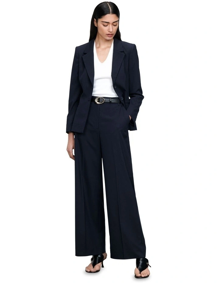 Modern Stretch Hourglass Blazer in Blue image 1