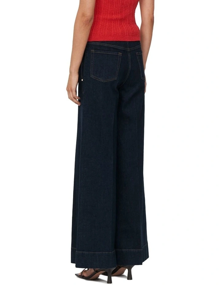 Denim Wide Leg Jean in Indigo image 2