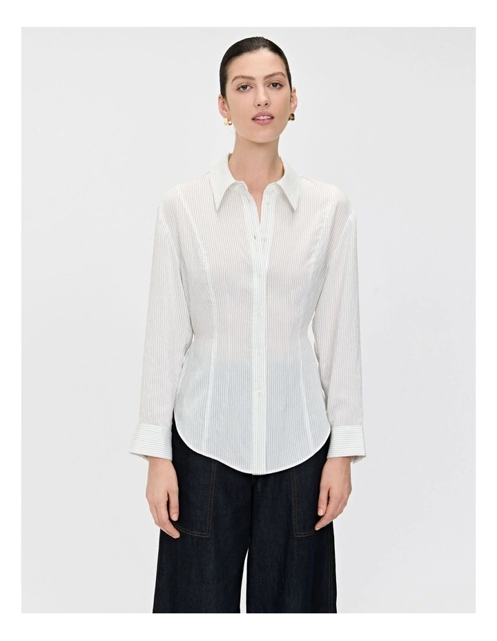 LIGHT PINSTRIPE SHIRT image 3