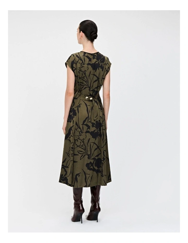 OLIVE LILLIES MIDI DRESS image 2