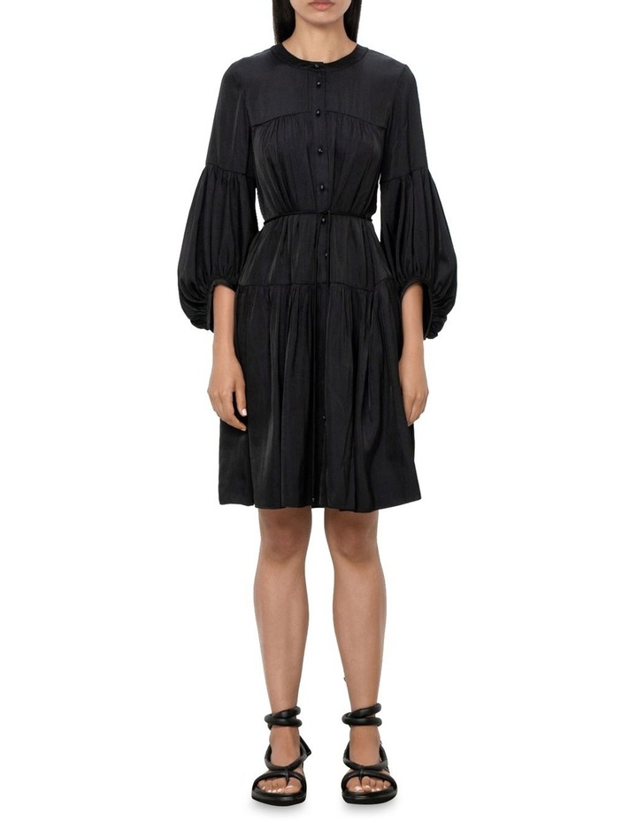 Fluid Satin Button Down Dress