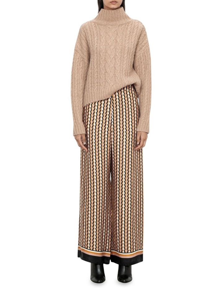 Deco Scarf Wide Leg Pant in Multi