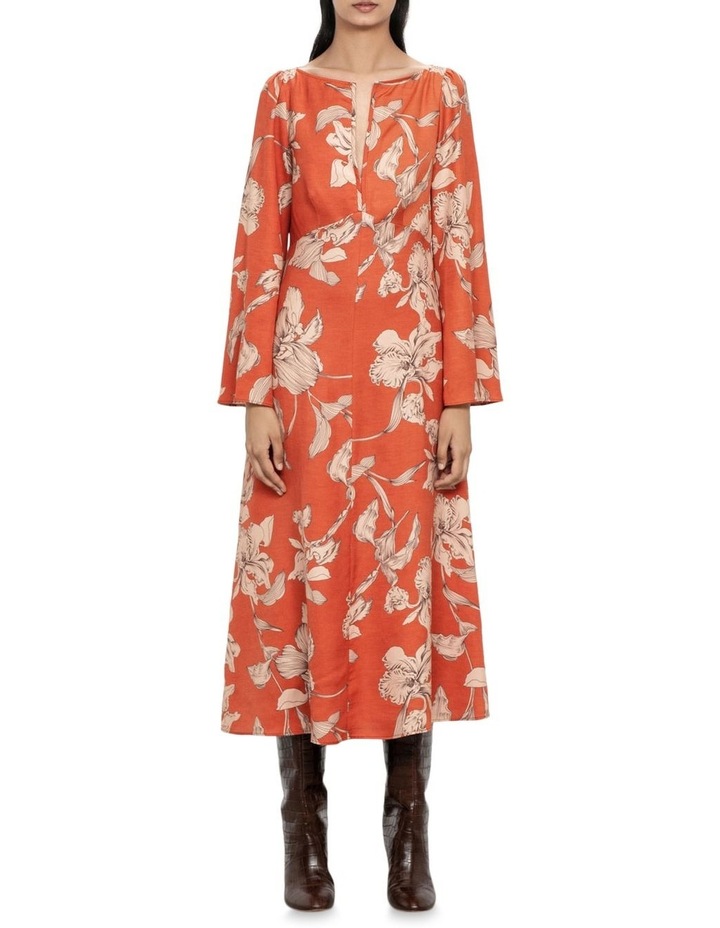 Clay Orchid Midi Dress In