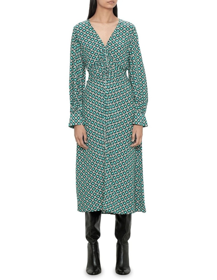 Rhinestone Dress in Turquoise Blue