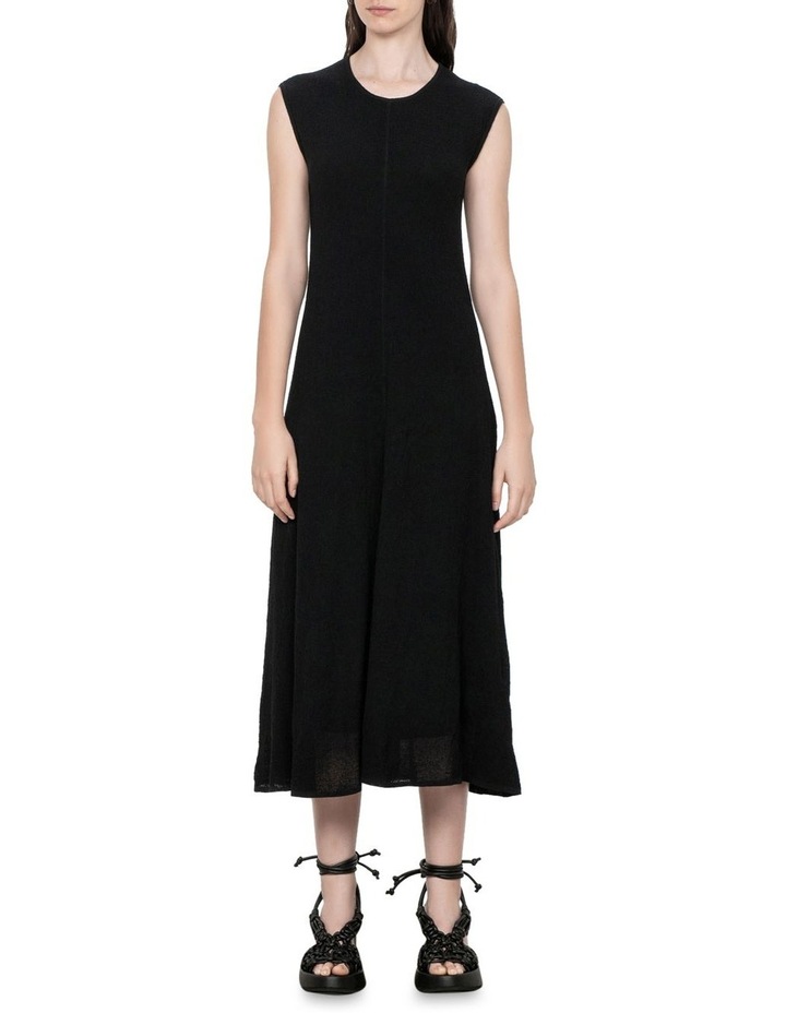 Sheer Crepe Knit Dress in