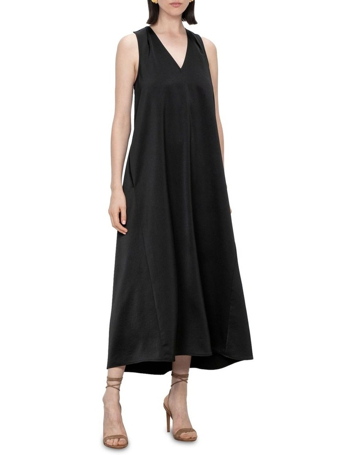 Washer Satin Maxi Dress in