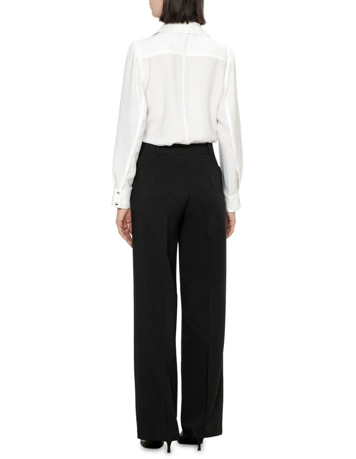 Twill Crepe Shirt in Ivory image 2