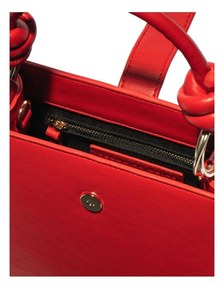 Small Structured Bag in Red image 3