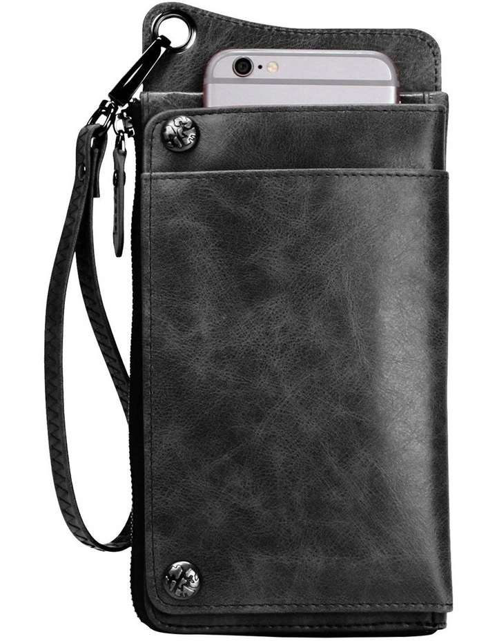 Penelope Leather Wallet in Black image 1
