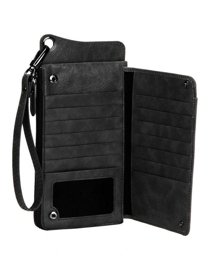 Penelope Leather Wallet in Black image 2