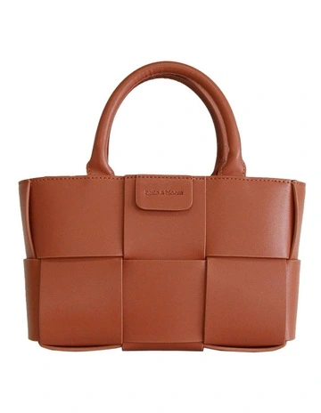 Little Love Woven Crossbody Bag in Camel