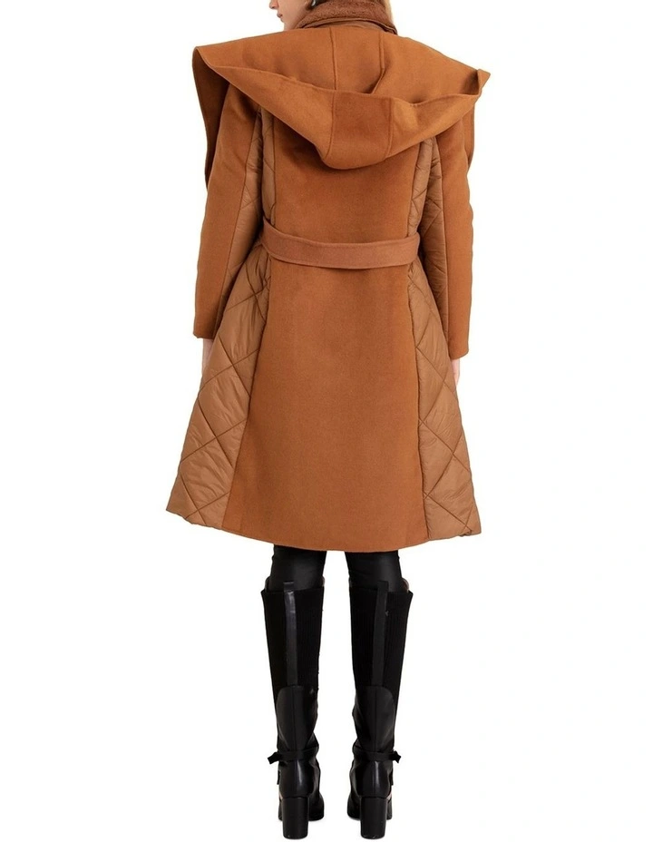 Walk Me Home Convertible Coat in Camel image 3