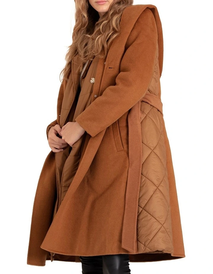Walk Me Home Convertible Coat in Camel image 6