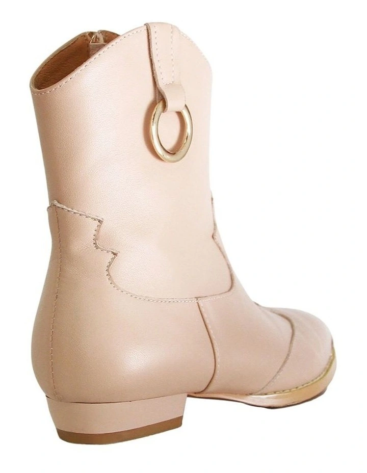 Dallas Mini Western Boot in Dusty Pink image 4