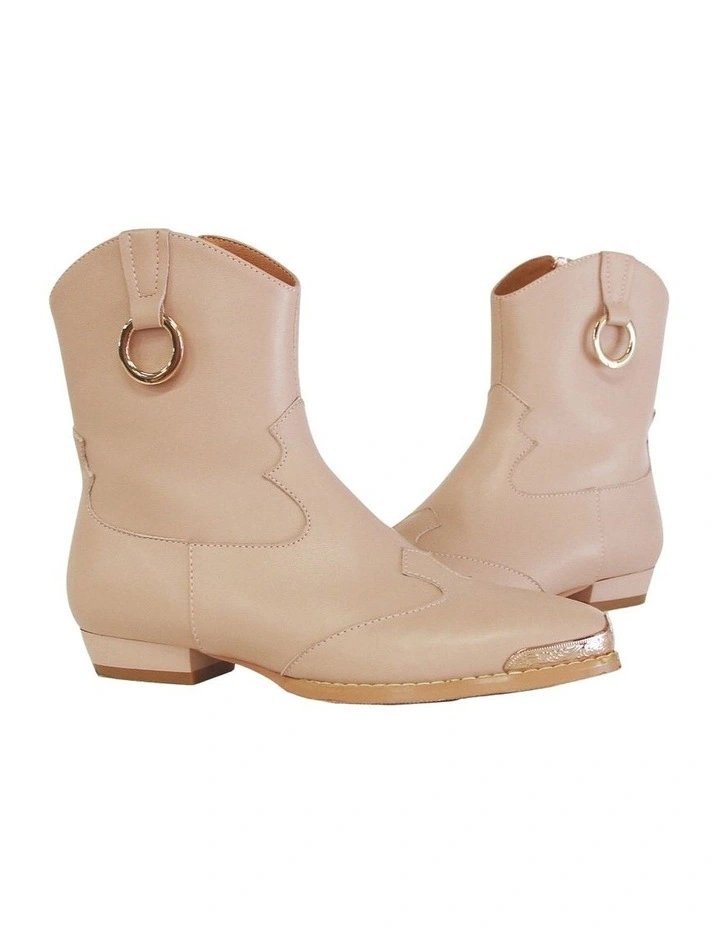 Dallas Mini Western Boot in Dusty Pink image 5