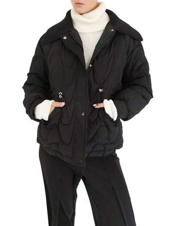 See You Again Quilted Jacket in Black