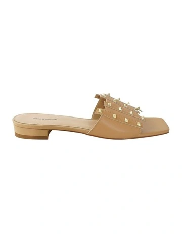 Until We Meet Stud Slide in Brown