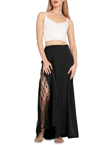 California Dreamin' Maxi Skirt in Black