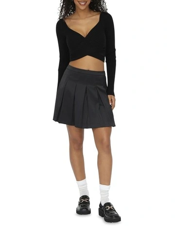 Palm Breeze Tennis Skort in Black