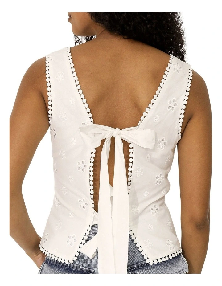 Lost In Your Love Top in White image 5