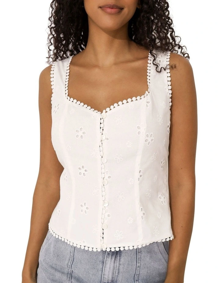 Lost In Your Love Top in White image 6