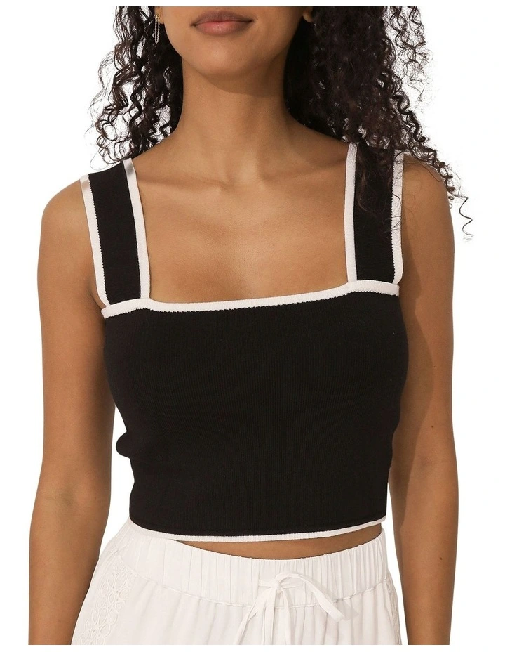 Forevermore Knitted Top in Black image 5