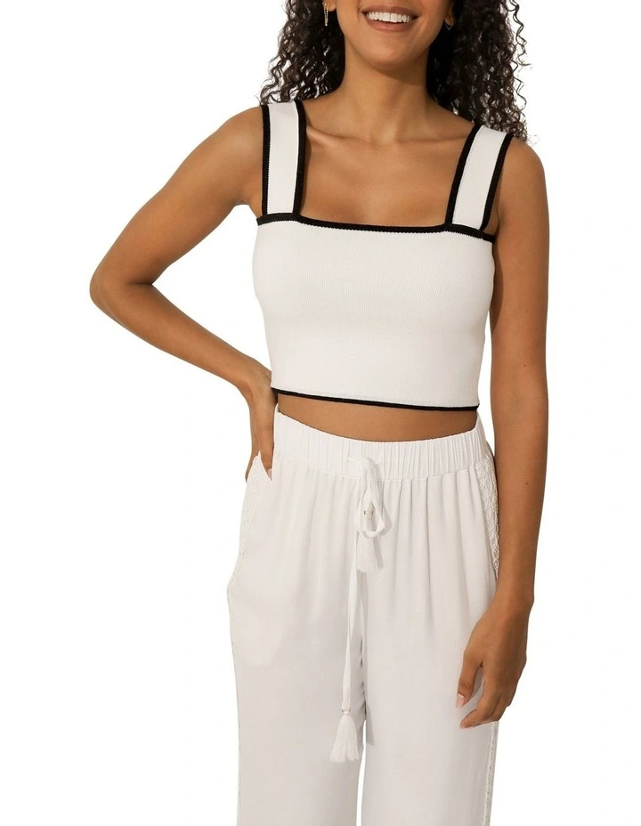 Forevermore Knitted Top in White image 2