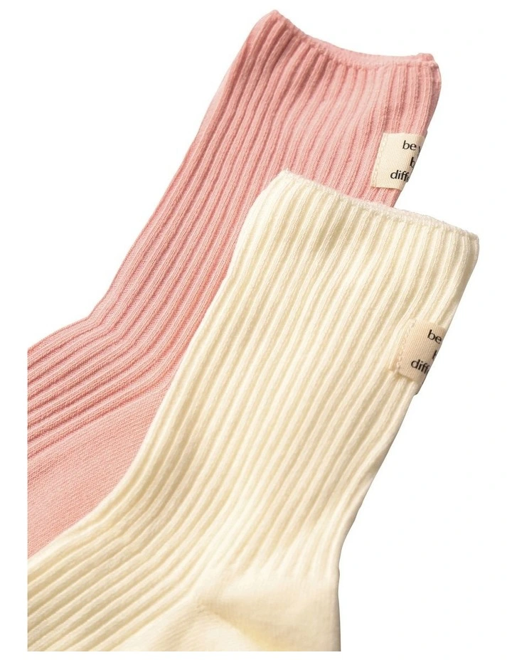 Beloved Socks 2 Pack in Multi image 3
