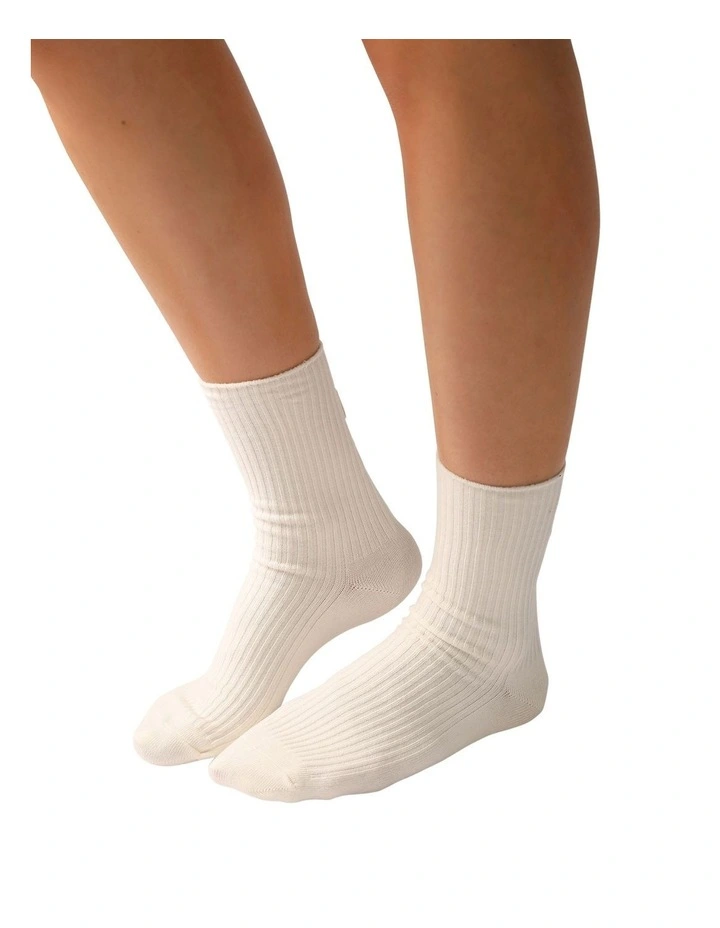 Beloved 2 Pack Socks in Cream image 1