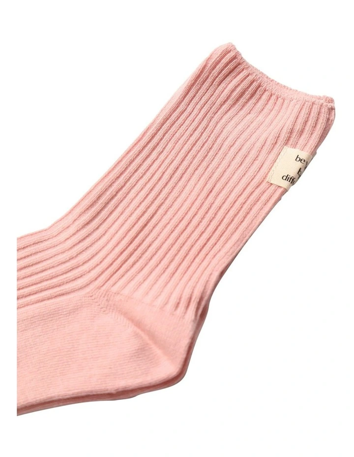 Beloved 2 Pack Socks in Pink image 3