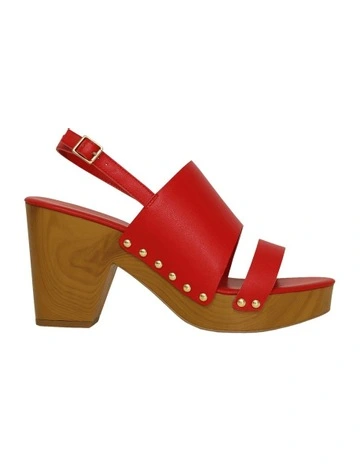 Fire On Fire Clog Shoe in Red