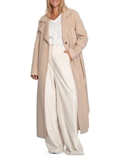 Ex-Boyfriend Maxi Coat in Pale Oat