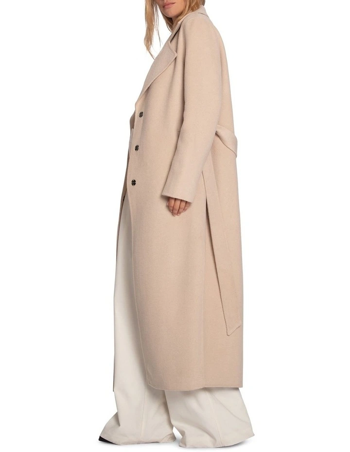 Ex-Boyfriend Maxi Coat in Pale Oat image 2