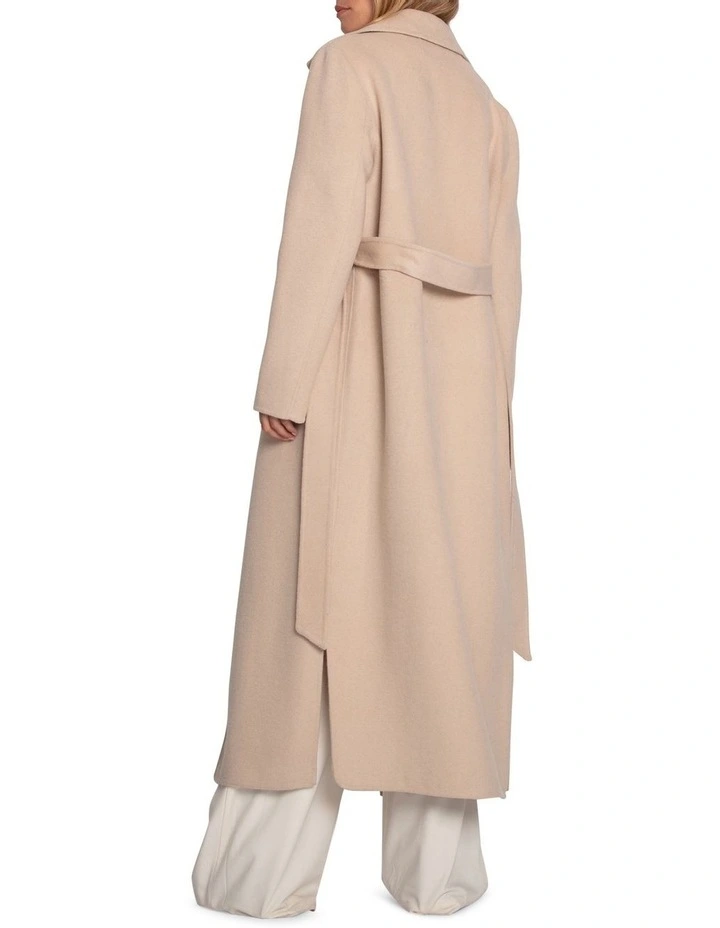 Ex-Boyfriend Maxi Coat in Pale Oat image 3