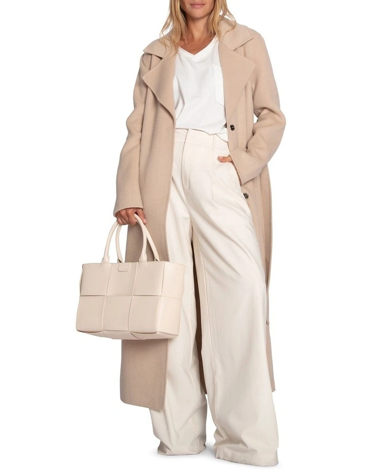 Ex-Boyfriend Maxi Coat in Pale Oat image 5