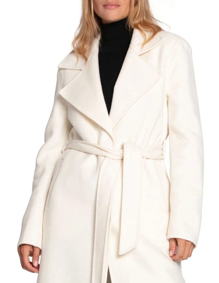 Ex-Boyfriend Maxi Coat in Cream image 2