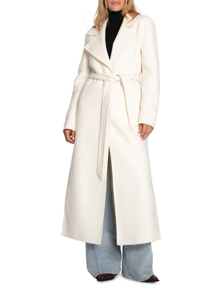 Ex-Boyfriend Maxi Coat in Cream image 3