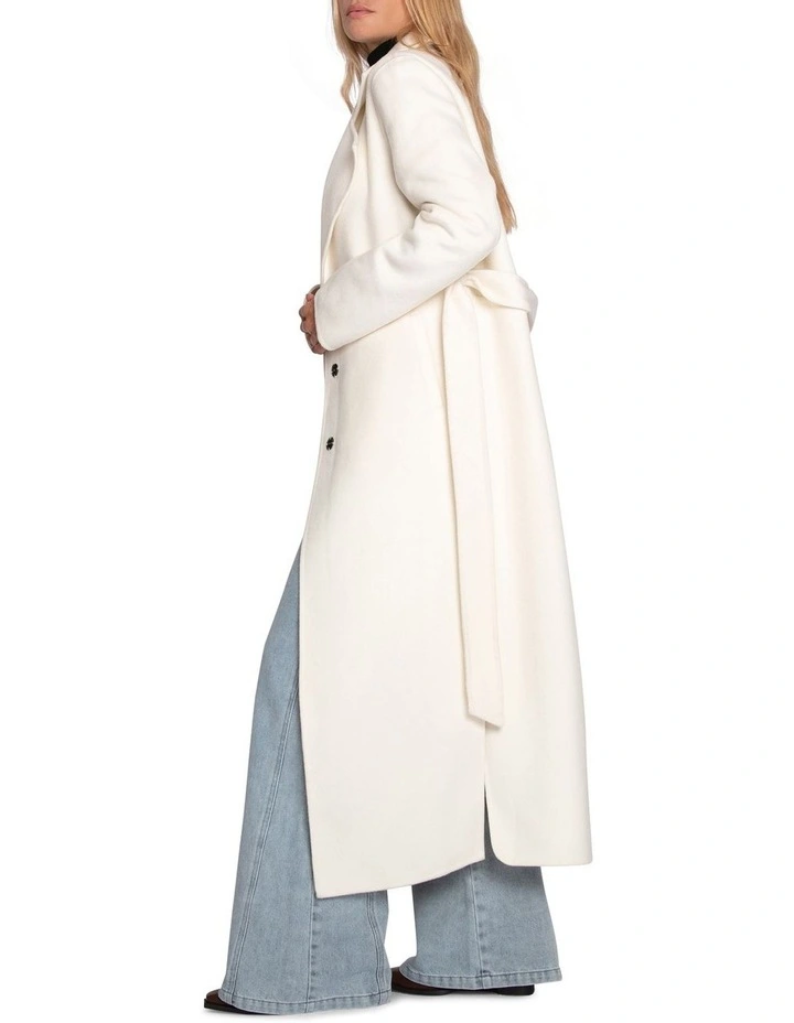 Ex-Boyfriend Maxi Coat in Cream image 4