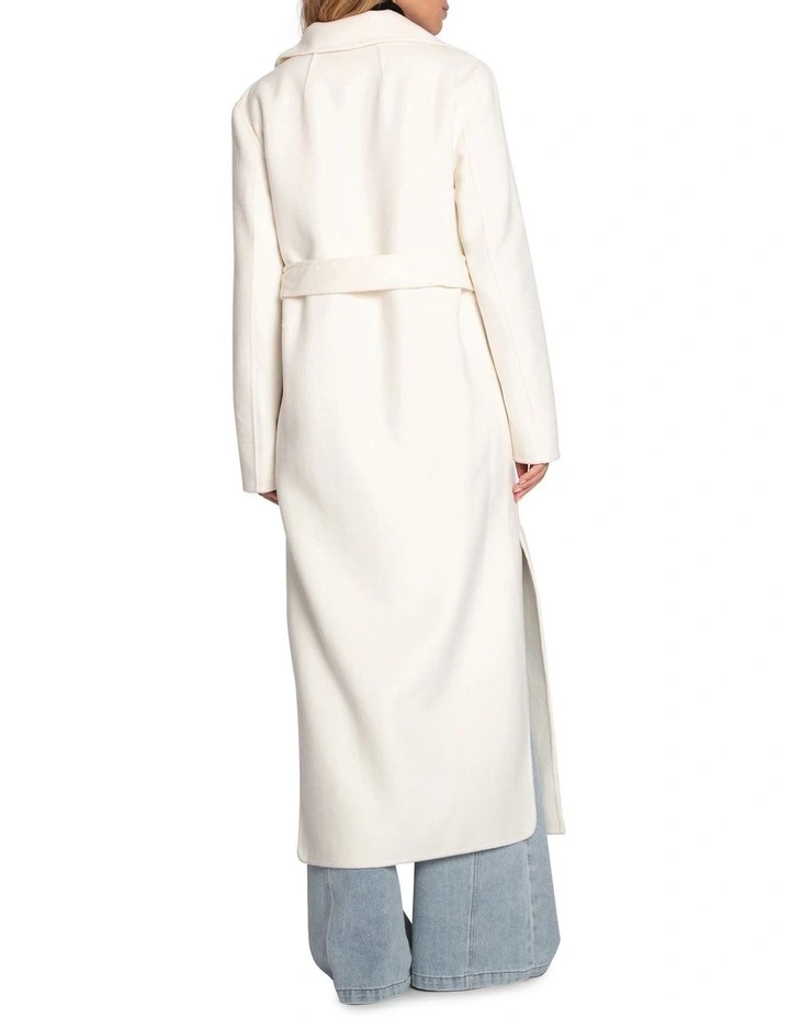 Ex-Boyfriend Maxi Coat in Cream image 5