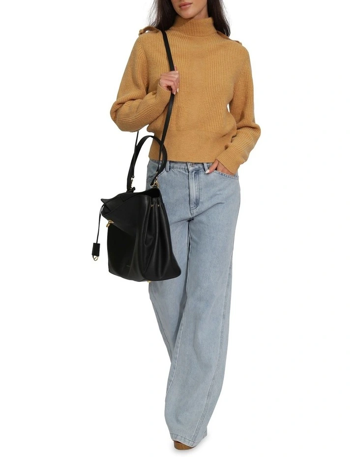 Lost And Found Knitted Sweater in Camel image 5